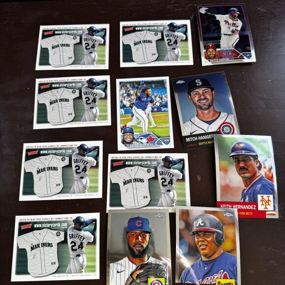 Panini Topps Bowman 100 NM Baseball Cards Lot All Stars Rookies Hall Of Gamers - Picture 6 of 9